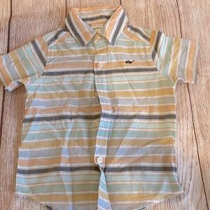 12 Months. Short sleeve toddler button shirt for toddler